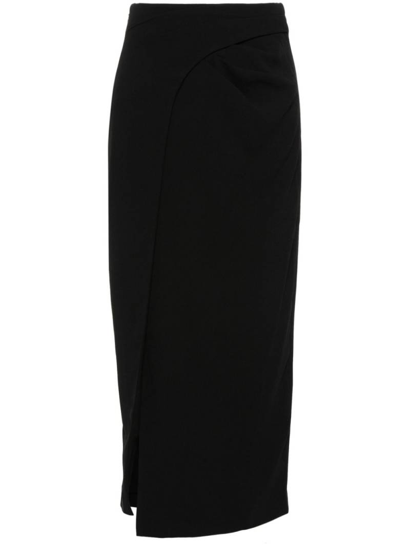 IRO Pumiko wrap midi skirt - Black von IRO