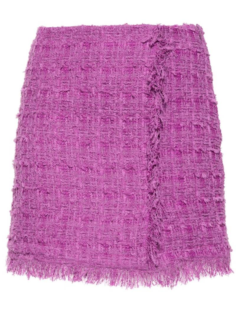 IRO Rajane bouclé mini skirt - Purple von IRO