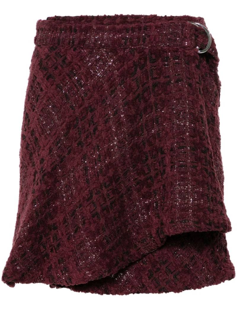 IRO bouclé mini skirt - Red von IRO