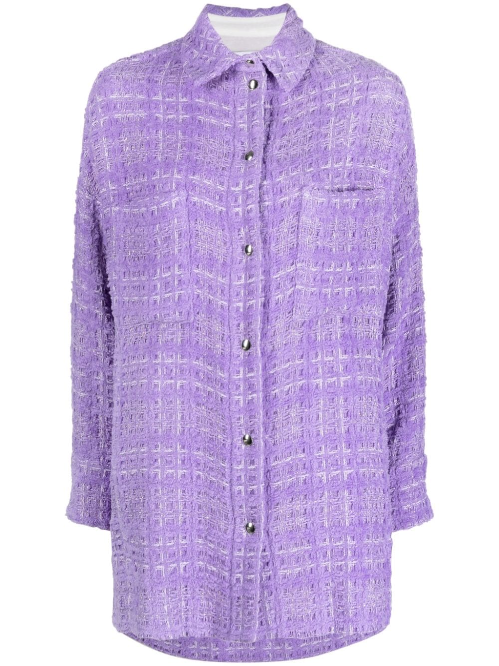 IRO button-down fastening tweed jacket - Purple von IRO