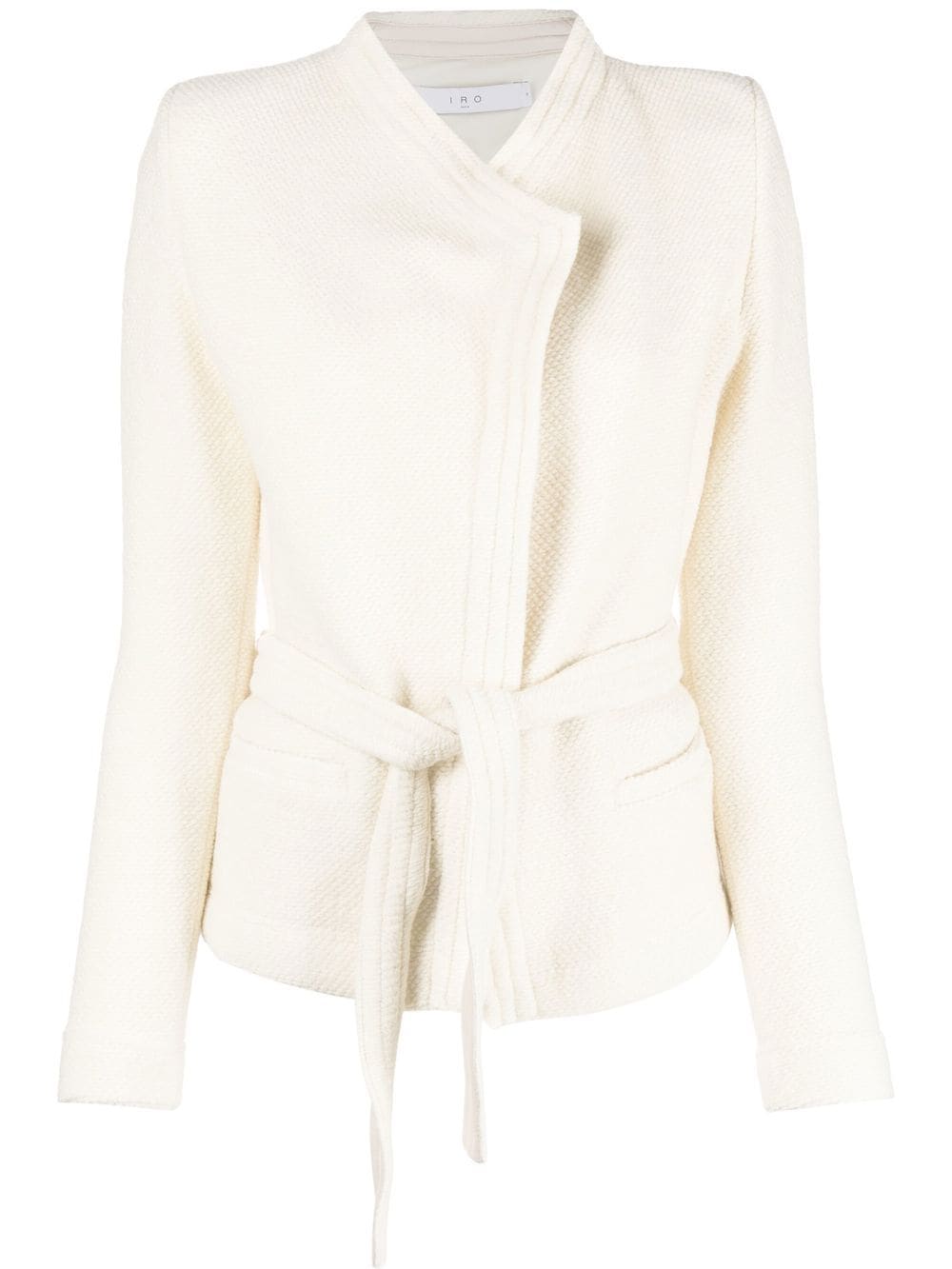 IRO embossed-finish belted jacket - White von IRO