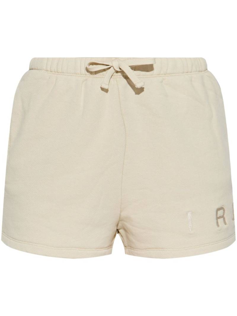 IRO embroidered-logo cotton shorts - Neutrals von IRO