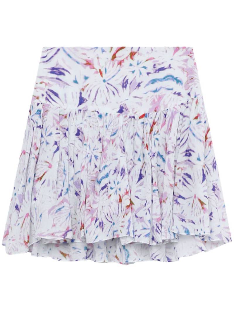 IRO floral-print draped mini skirt - Pink von IRO