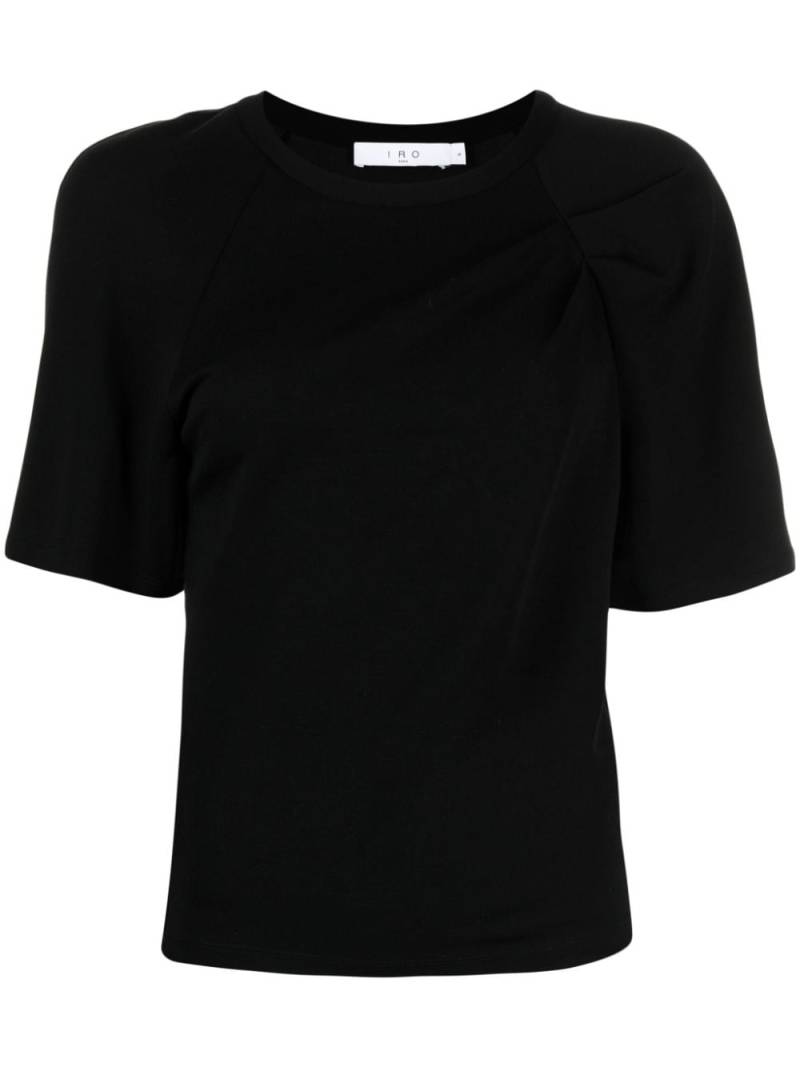 IRO gathered wide-sleeve T-shirt - Black von IRO