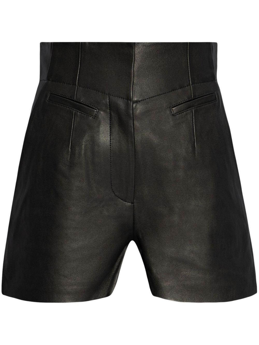 IRO high-waisted leather shorts - Black von IRO