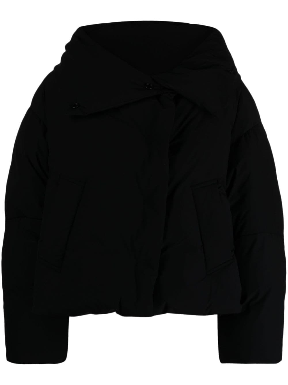 IRO hooded padded down jacket - Black von IRO