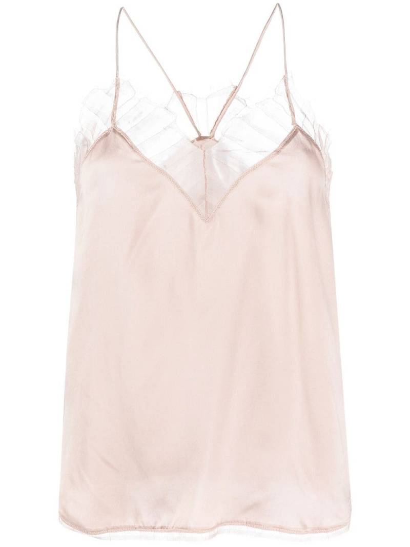 IRO lace-detailing sleeveless top - Pink von IRO