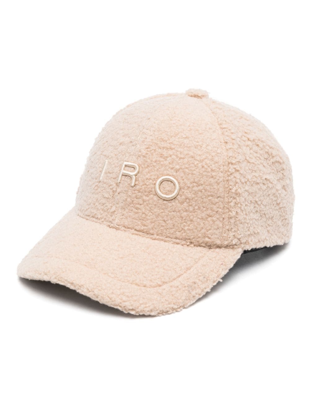 IRO logo-embroidered faux-shearling baseball cap - Neutrals von IRO