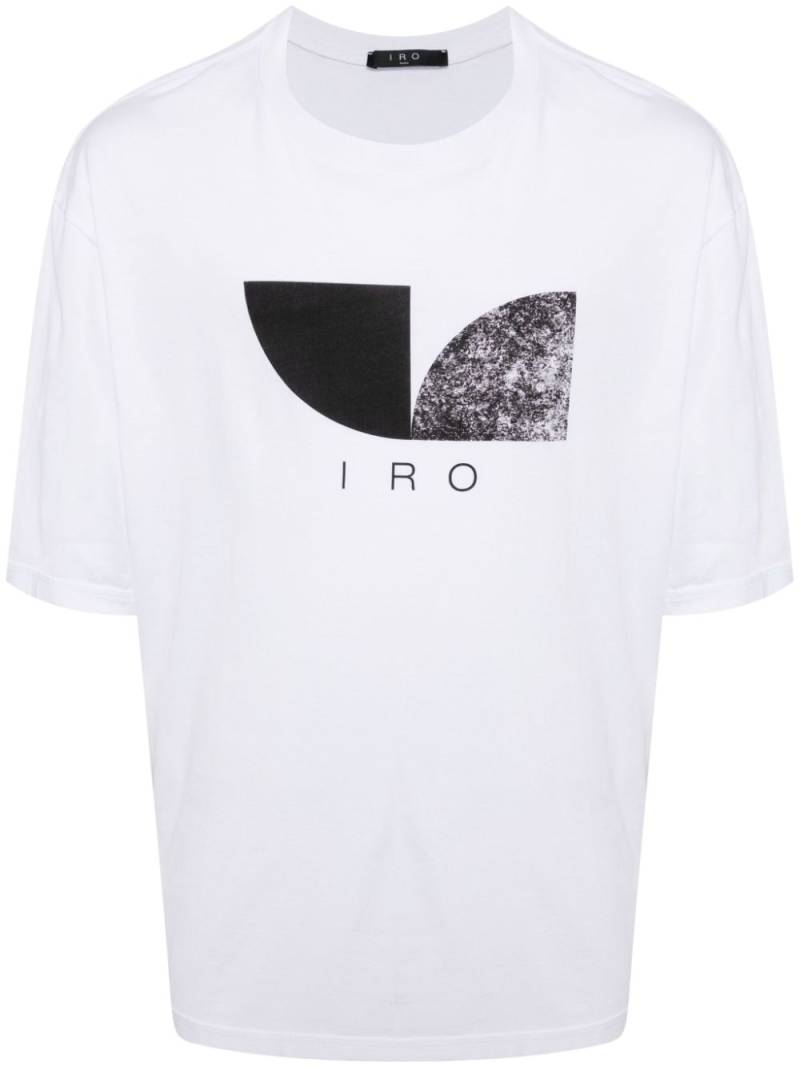 IRO logo-print cotton T-shirt - White von IRO