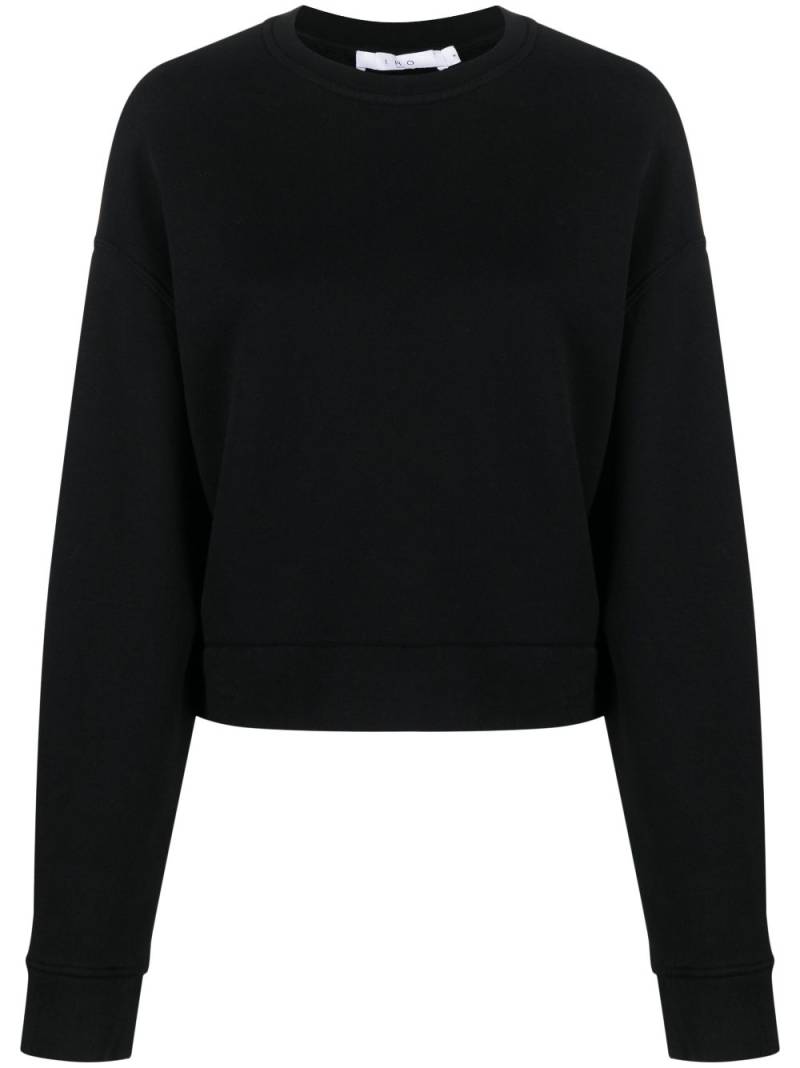 IRO logo-print cotton sweatshirt - Black von IRO