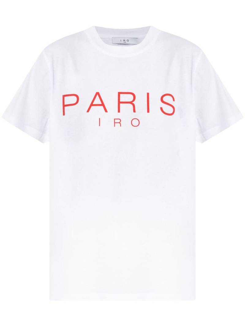 IRO logo-print cotton t-shirt - White von IRO