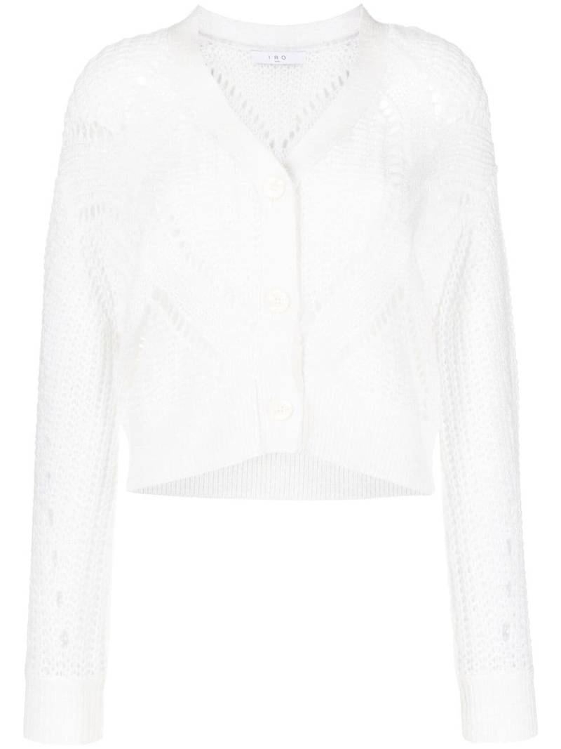 IRO open-knit cotton-wool blend cardigan - White von IRO