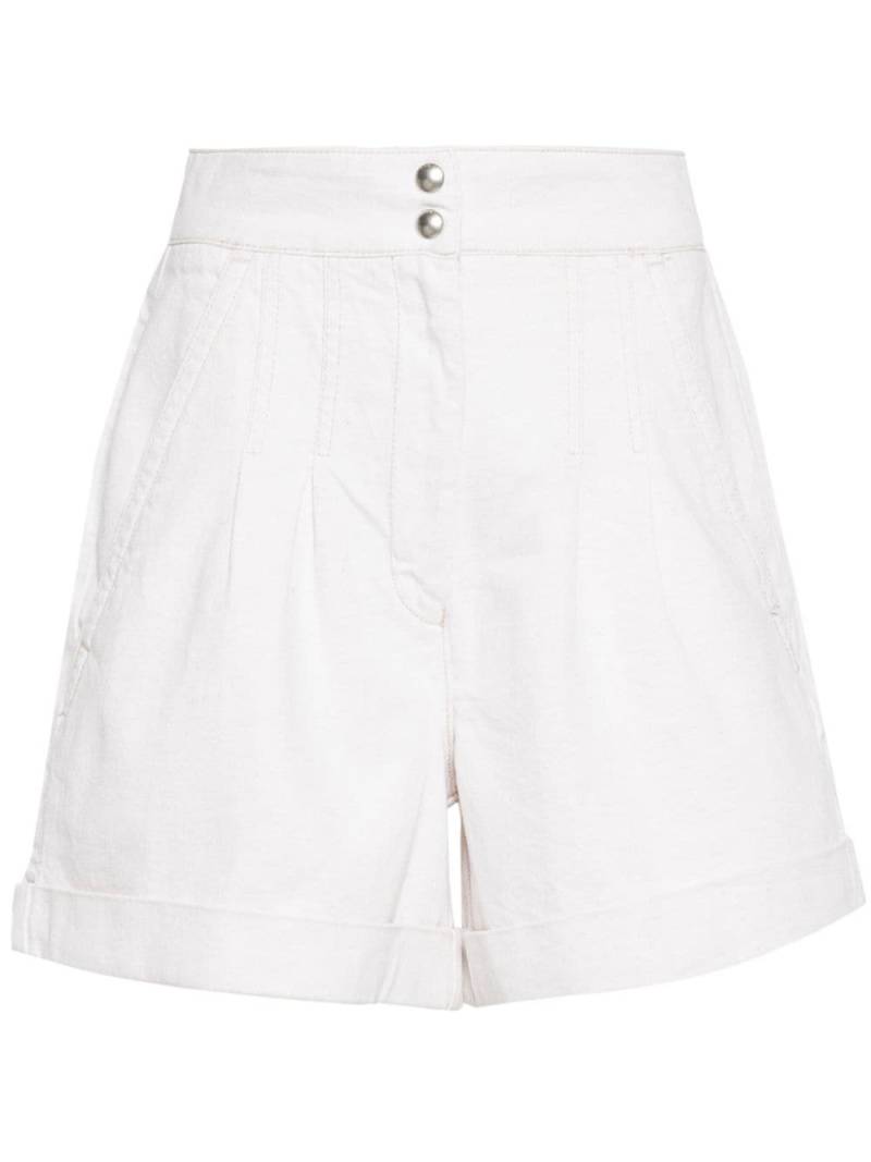 IRO pleat-detailing twill shorts - Neutrals von IRO