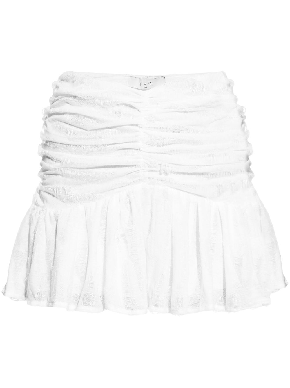 IRO ruffled mini skirt - White von IRO