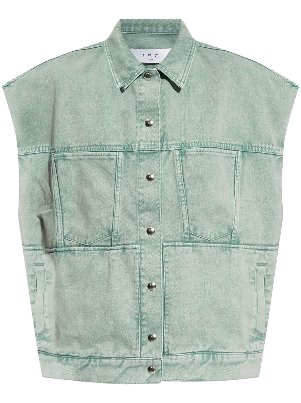 IRO seam detailing denim vest - Green von IRO