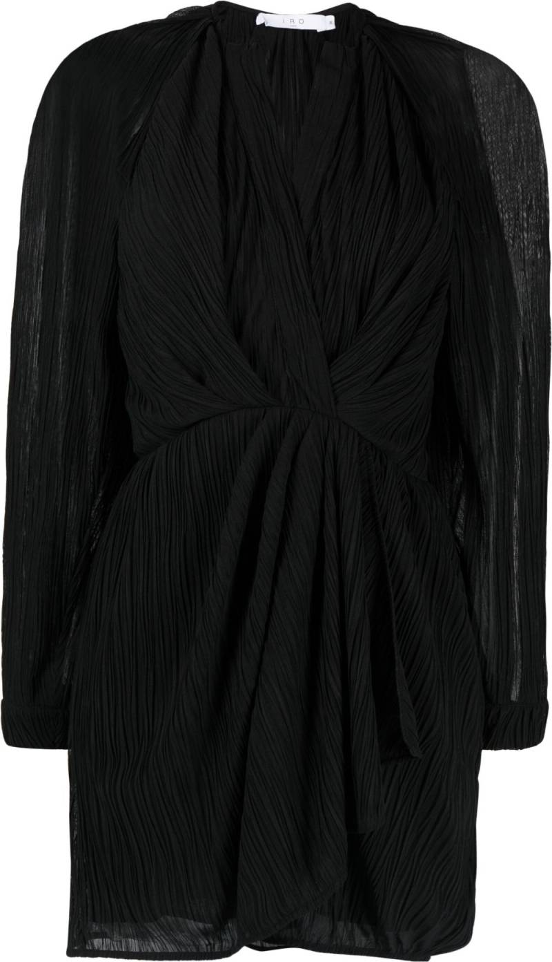 IRO semi-sheer draped minidress - Black von IRO