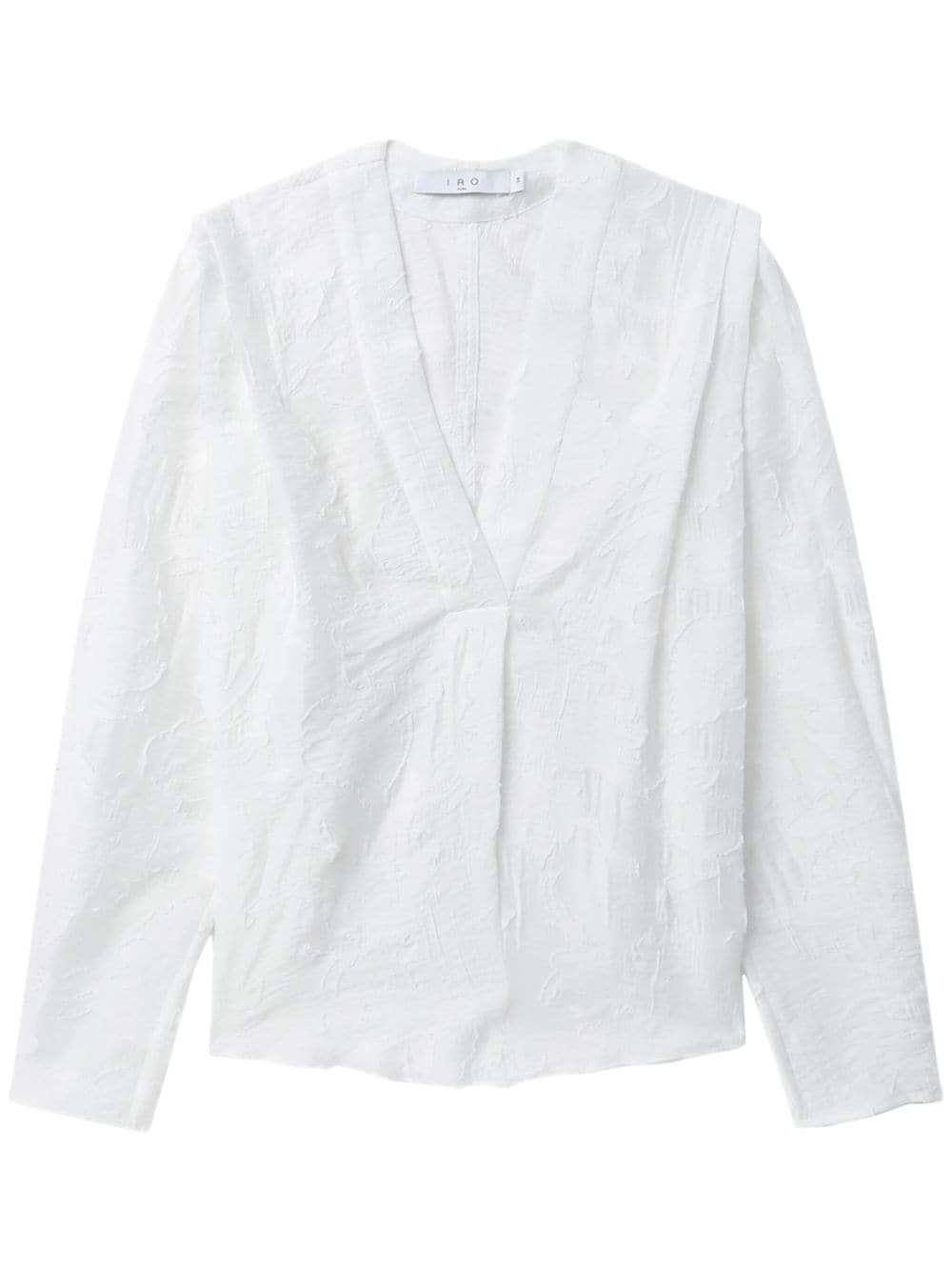 IRO texture-detailing v-neck blouse - White von IRO