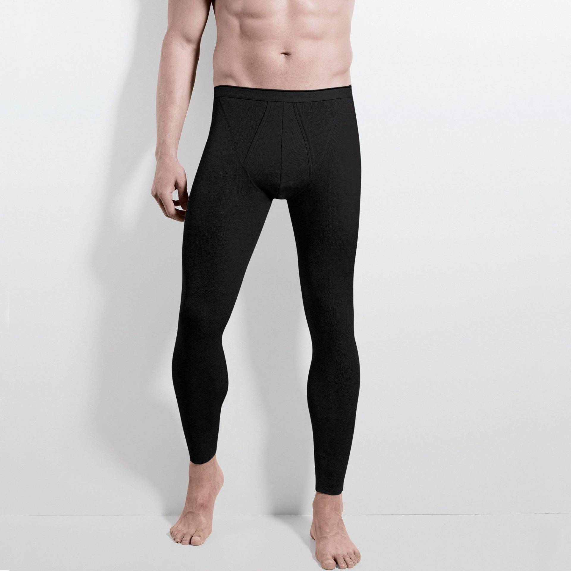 Lange Unterhose Herren Black XXL von ISA bodywear