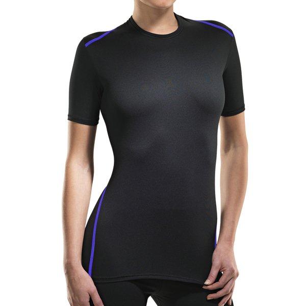 Shirt Kurzarm, Rundhals, Clima Control Faktor 1 Damen Schwarz M von ISA bodywear