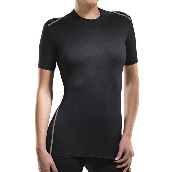 Shirt Kurzarm, Rundhals, Clima Control Faktor 2 Damen Schwarz L von ISA bodywear