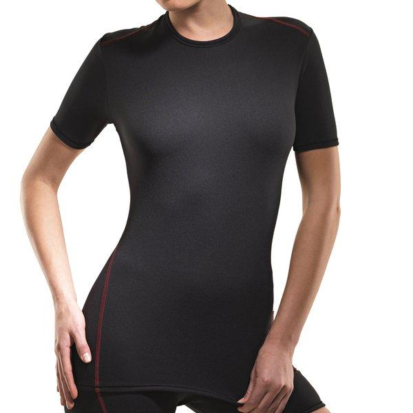 ISA bodywear - Shirt kurzarm, Rundhals, Clima Control Faktor 3, für Damen, Schwarz, Größe L von ISA bodywear