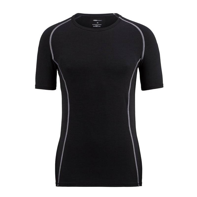 Shirt Kurzarm, Rundhals Herren Schwarz XXL von ISA bodywear