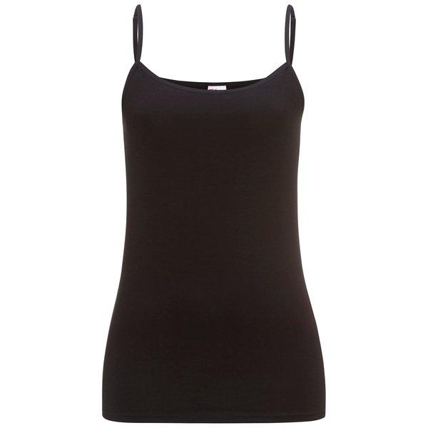 Spaghetti Top, Doppelpack Damen Schwarz XS von ISA bodywear