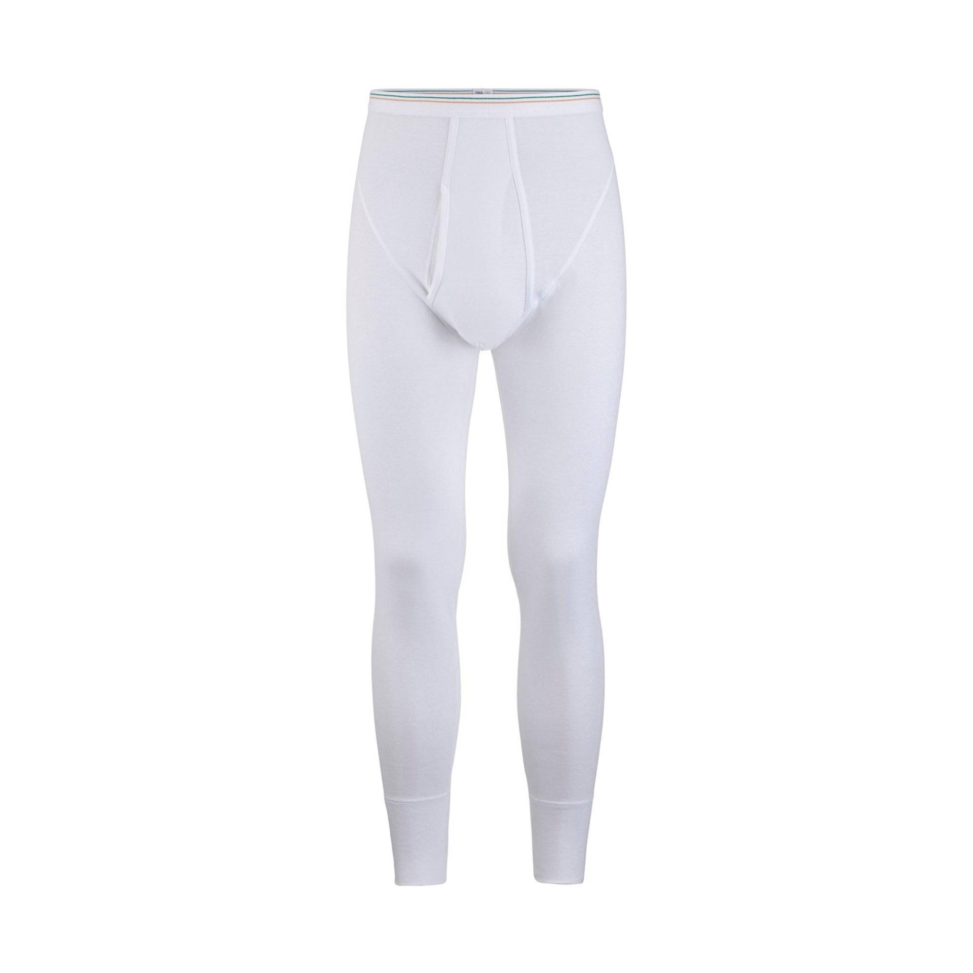 Lange Unterhose Herren Weiss 3XL von ISA bodywear