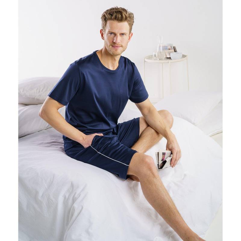 Pyjama-set, Kurzarm Herren Marine L von ISA bodywear