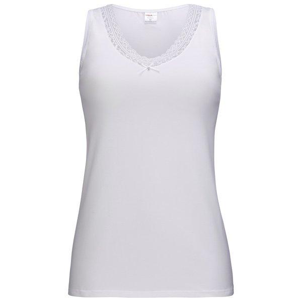 Träger Top Damen Weiss L von ISA bodywear