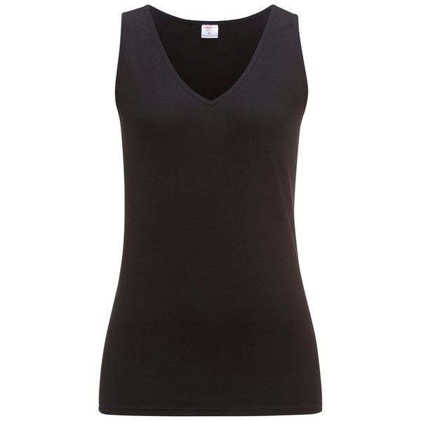 ISA bodywear - Träger Top, Doppelpack, für Damen, Schwarz, Größe L von ISA bodywear