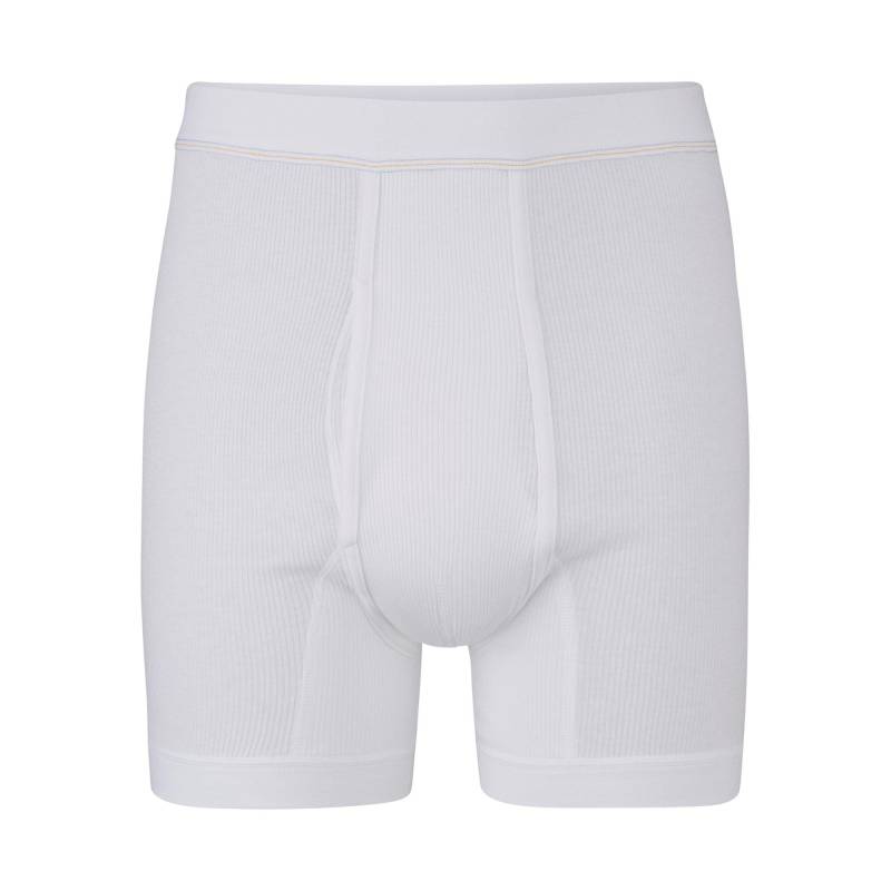 Boxershorts Mit Öffnung Herren Weiss S von ISA bodywear