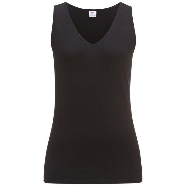 Träger Top, Doppelpack Damen Schwarz XL von ISA bodywear