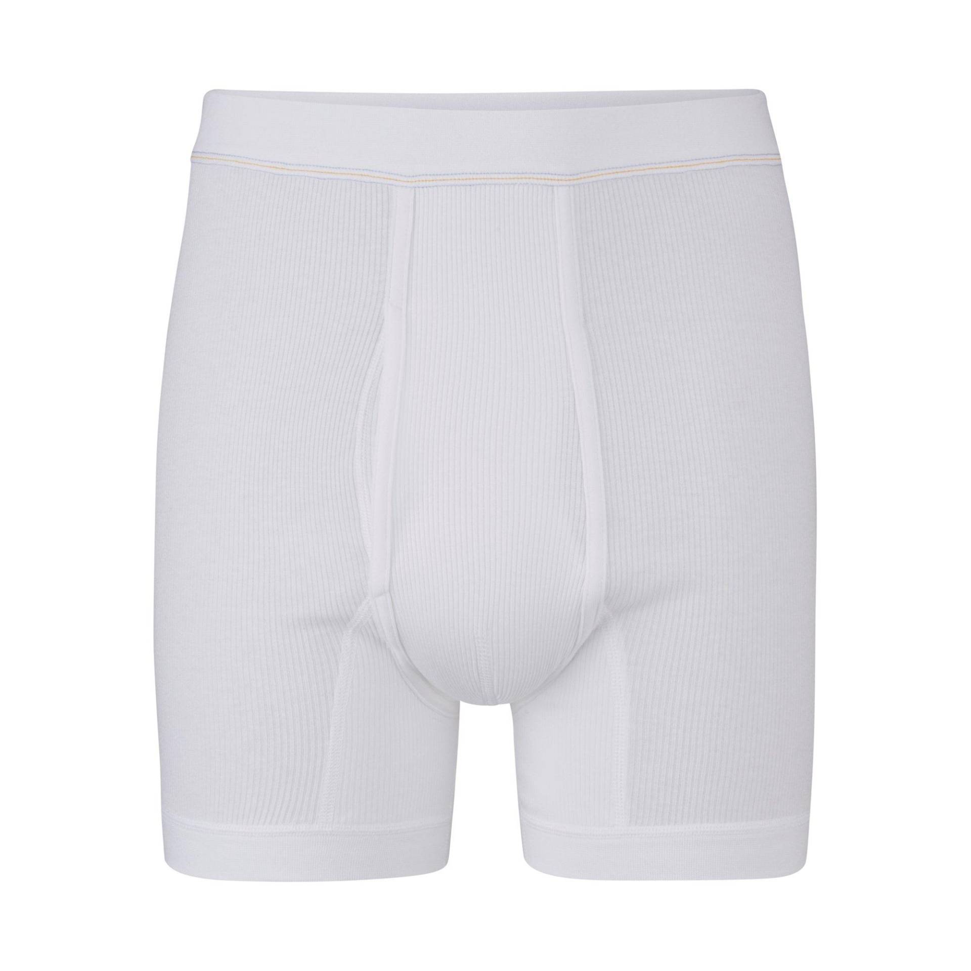 Boxershorts Mit Öffnung Herren Weiss XXL von ISA bodywear