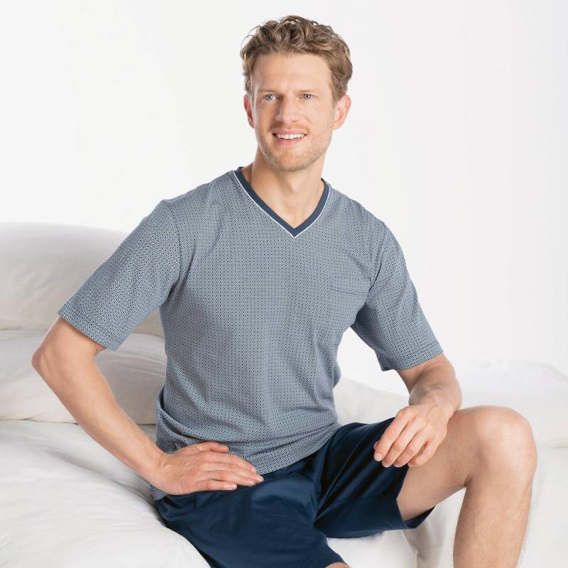 Pyjama Herren Hellblau S von ISA bodywear