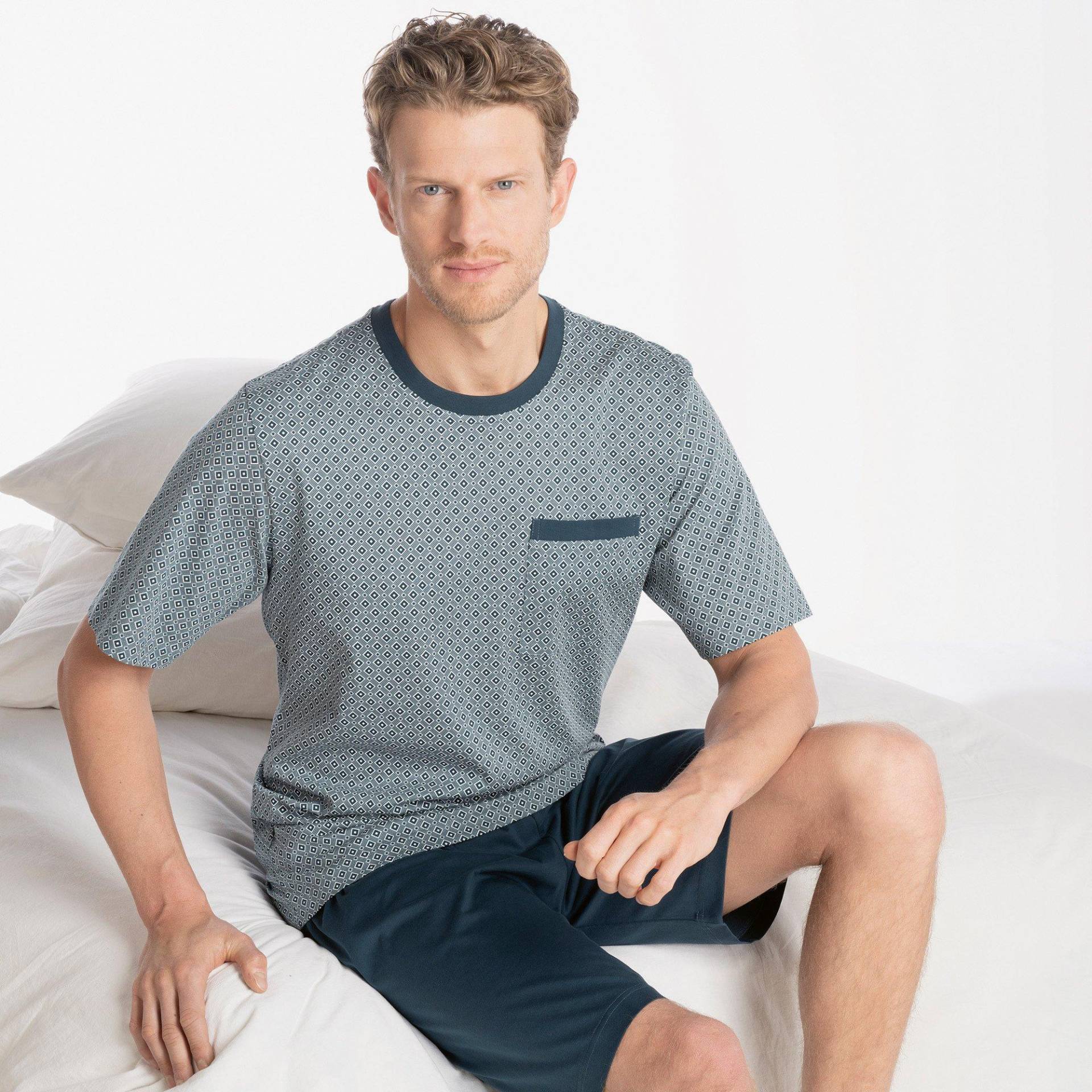 Pyjama Herren Hellblau S von ISA bodywear