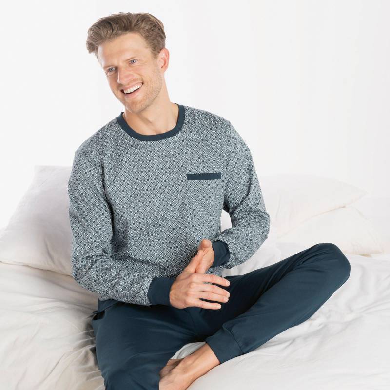 Pyjama Herren Hellblau XXL von ISA bodywear