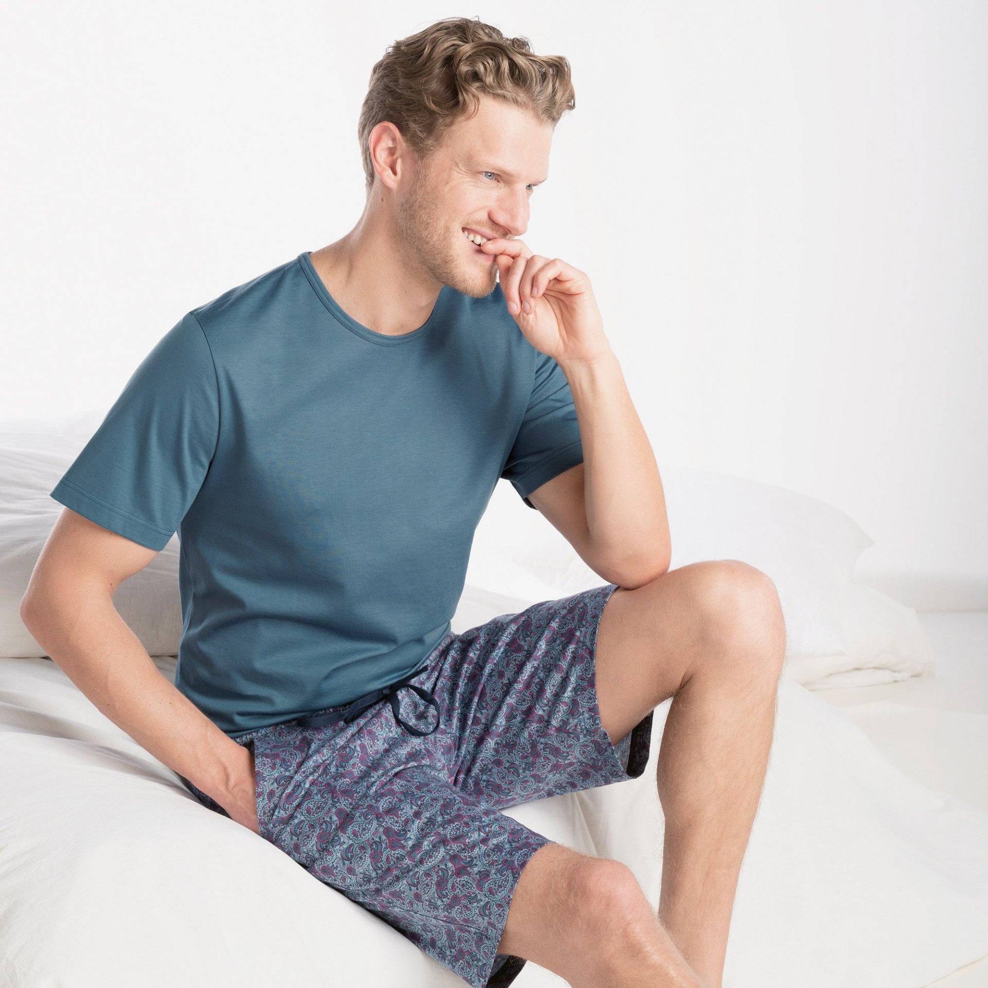 ISA bodywear - Pyjama, für Herren, Petroleumblau, Größe L von ISA bodywear