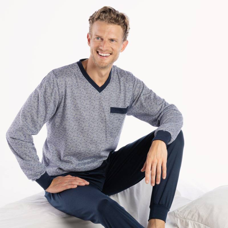 ISA bodywear - Pyjama, für Herren, Saphirblau, Größe L von ISA bodywear