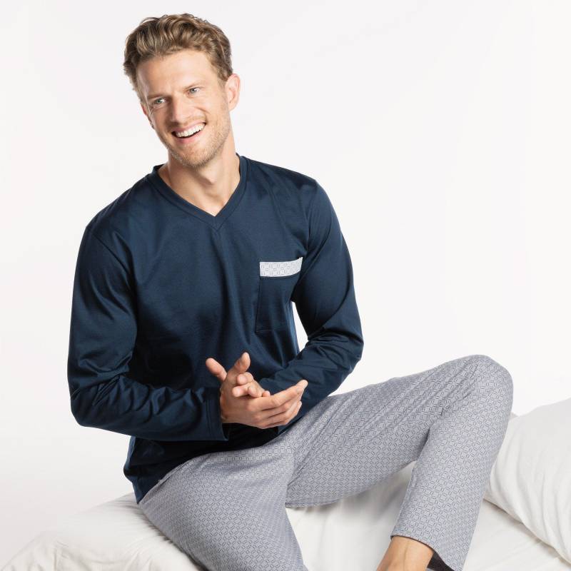 Pyjama Set, Kurz Herren Grau XXL von ISA bodywear