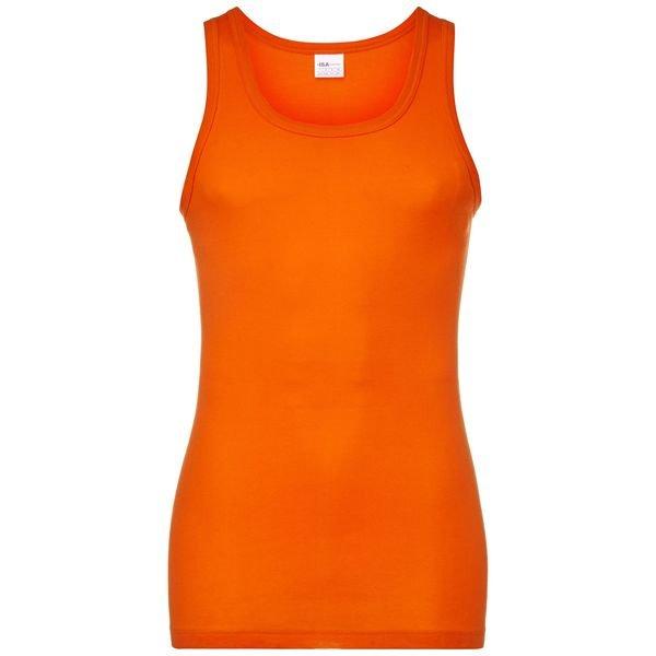 T-shirt, Body Fit, Ohne Arm Herren Orange S von ISA bodywear