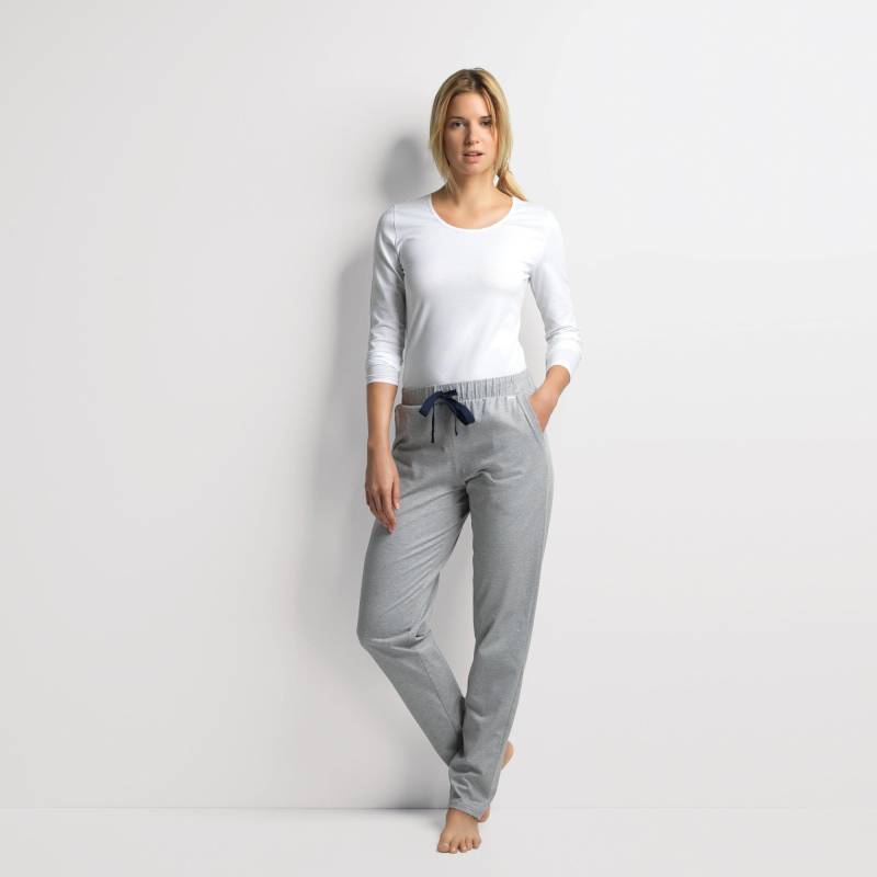 ISA bodywear - Hose lang mit Eingriffstaschen und Kordel, für Damen, Schiefergrau, Größe XL von ISA bodywear