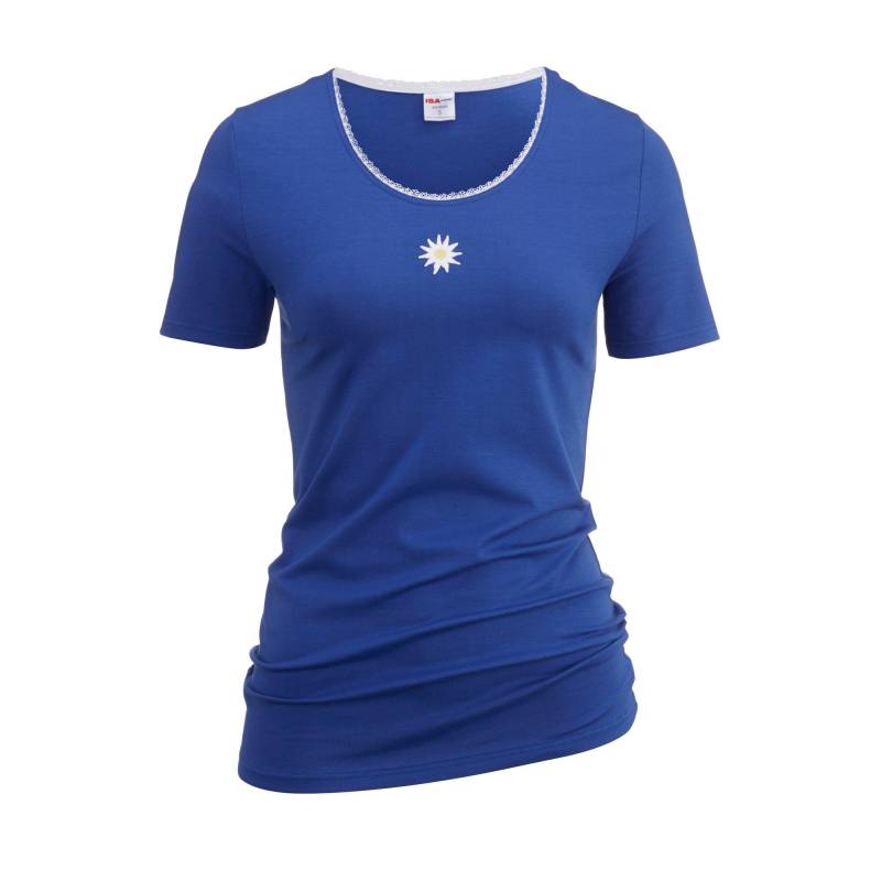 Shirt Ka Rundhals Damen Blau M von ISA bodywear