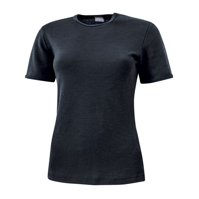 ISA Damen Thermo Shirt, schwarz