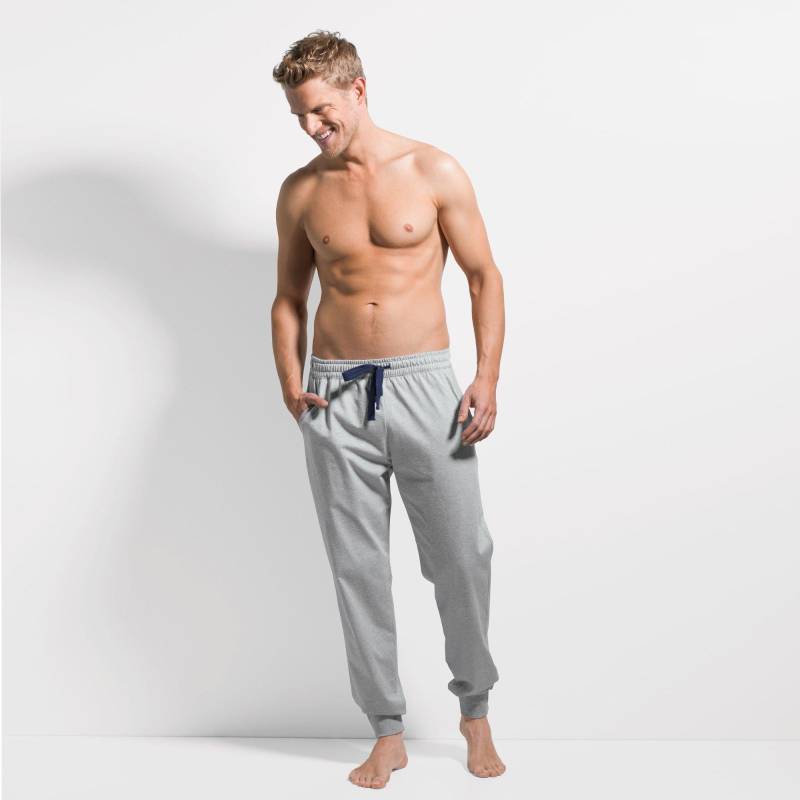 ISA bodywear - Hose lang, Bündchen, für Herren, Mediumgrau, Größe L von ISA bodywear