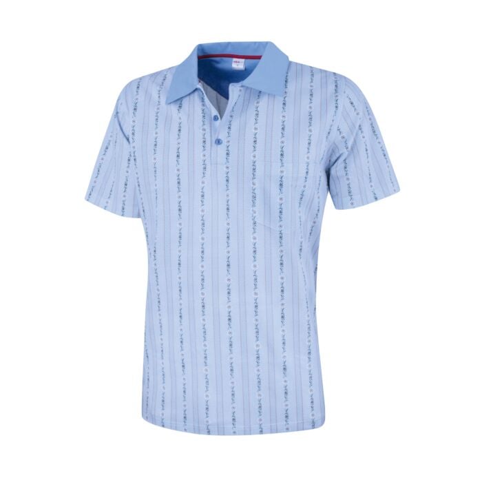 ISA Herren Poloshirt Edelweiss, hellblau, M von ISA