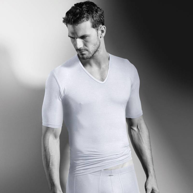 ISA bodywear - T-Shirt, Body Fit, kurzarm, für Herren, Weiss, Größe L von ISA bodywear