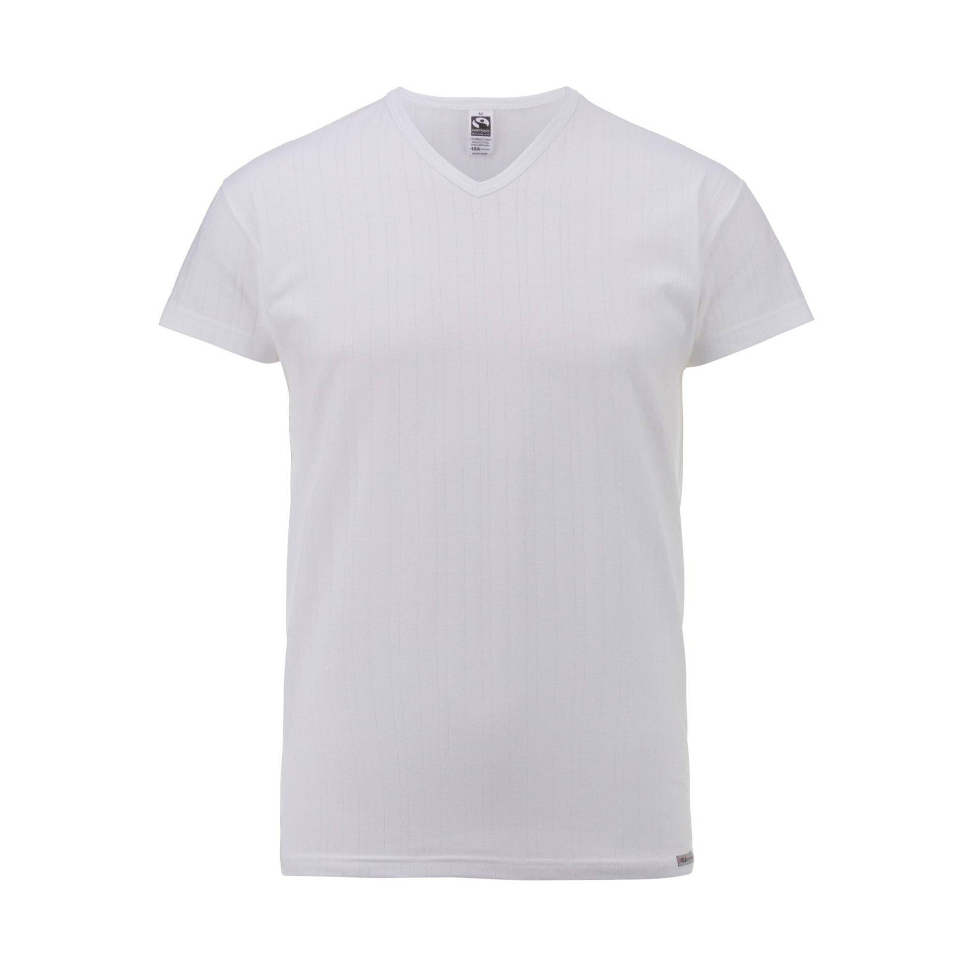T-shirt, Body Fit, Kurzarm Herren Weiss XL von ISA bodywear