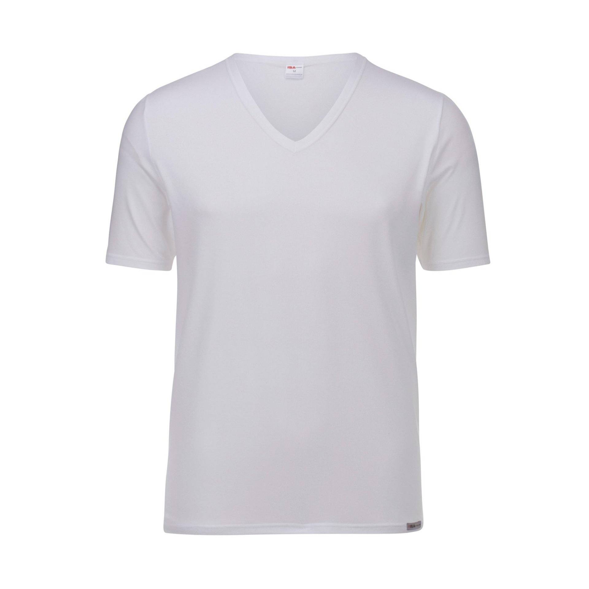 V-neck T-shirt Herren Weiss XL von ISA bodywear