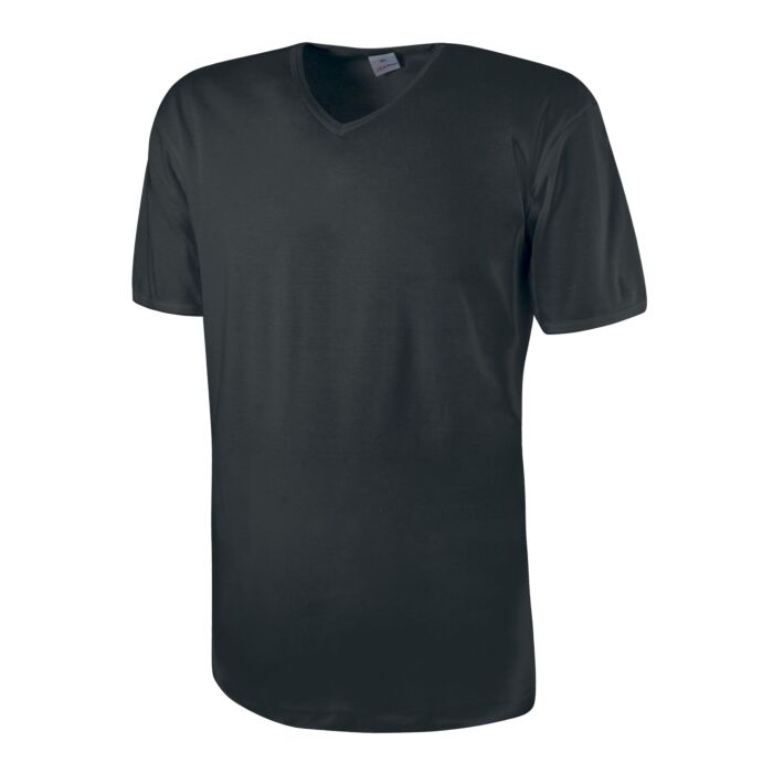 ISA T-Shirt mit V-Ausschnitt, schwarz, XL von ISA